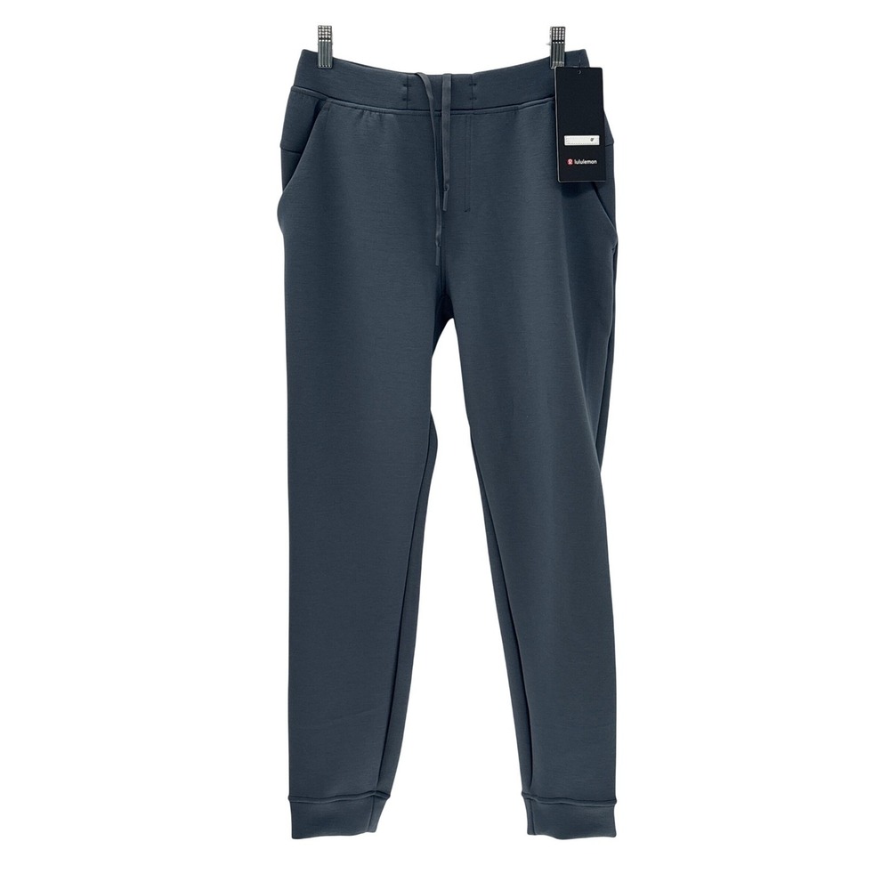 New Lululemon Joggers Smooth Spacer Men Size Small Gray Blue Drawstring